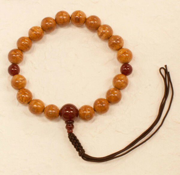 数珠鳳眼菩提樹・瑪瑙仕立18珠紐房...