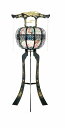盆提灯 【ちょうちん・霊前灯】 かみじま 黒 回転 高さ124cm×巾40cm 6422 初盆 初盆提灯 新盆 行灯 ちょうちん ●お仏壇・仏具の浜屋