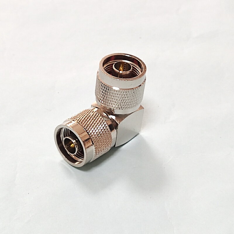 NP-NP L型 同軸変換コネクタ Nオス-Nオス アダプタ 中継用同軸変換アダプタ