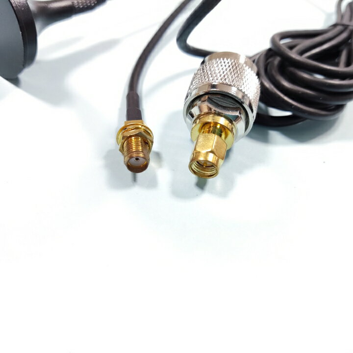 SMAメス アンテナ マグネット基台 VHF / UHF 144 / 430 Mコネクタ付