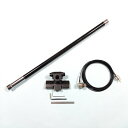 55cm アンテナ セット車載 トランク ハッチバック 用 ノンラジアル RG316 1.5D 同軸ケーブルと基台 144/430MHz アマチュア無線 黒