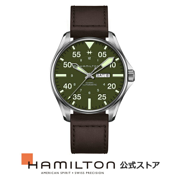 ֥ϥߥȥ  ӻ HAMILTON Khaki Aviation Khaki Pilot  ӥ ѥå ǥǥ ȥޥƥå ư 46.00MM 쥶٥ ꡼  ֥饦 H64735561 ӻ   Ҷ ѥåȥåפ򸫤