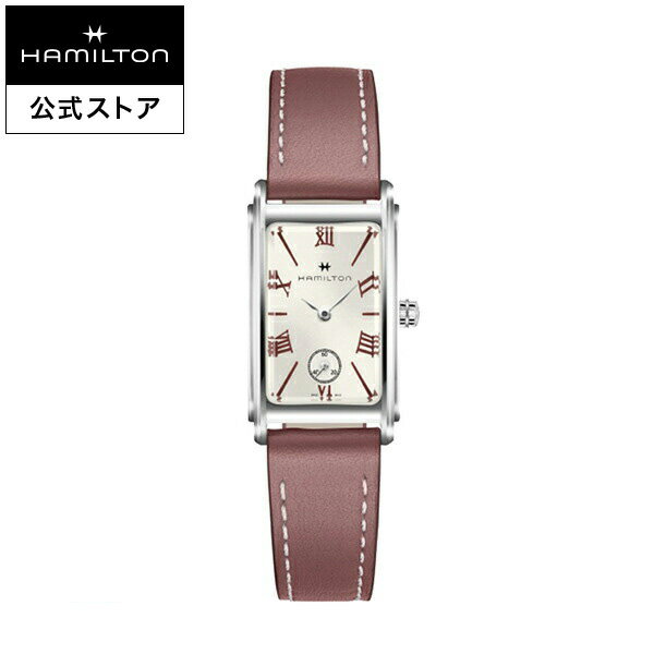 ダットソン ハミルトン 公式 腕時計 HAMILTON American Classic Ardmore アメリカンクラシック アードモア クオーツ クォーツ 18.70MM レザーベルト シルバー × ローズ H11221814 レディース腕時計 女性 正規品 ブランド ビジネス シンプル