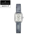 【日本限定】 ハミルトン 公式 腕時計 HAMILTON American Classic Bagley アメリカンクラシック バグリー クオーツ クォーツ 23.00MM レザーベルト シルバー × ブルー H12351655 レディース腕時計 女性 正規品 ブランド ビジネス シンプル その1