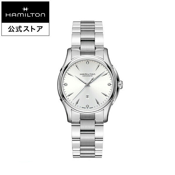 ダットソン ハミルトン 公式 腕時計 HAMILTON Jazzmaster Lady ジャズマスター レディー オートマティック 自動巻き 34.00MM ステンレススチールブレス ホワイト × シルバー H32315111 レディース腕時計 女性 正規品 ブランド ビジネス シンプル