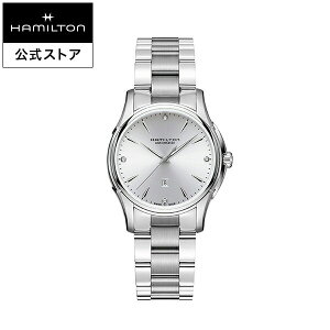 ハミルトン 公式 腕時計 HAMILTON Jazzmaster Lady ジャズマスター レディー オートマティック 自動巻き 34.00MM ステンレススチールブレス パープル × シルバー H32315191 レディース腕時計 女性 正規品 ブランド ビジネス シンプル
