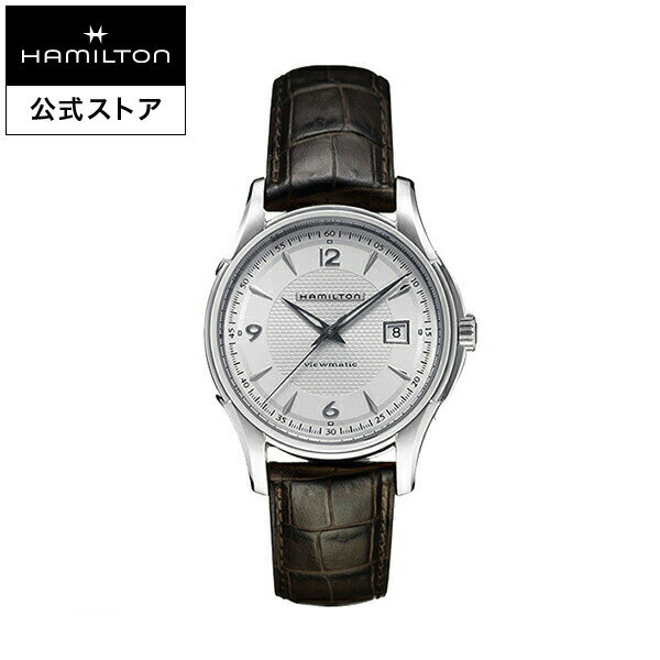 ハミルトン 公式 腕時計 HAMILTON Jazzmaster Viewmatic ジャズマスター ビューマティック オートマティック 自動巻き 40.00MM レザーベルト シルバー × ブラウン H32515555 メンズ腕時計 男性 正規品 ブランド ビジネス シンプル