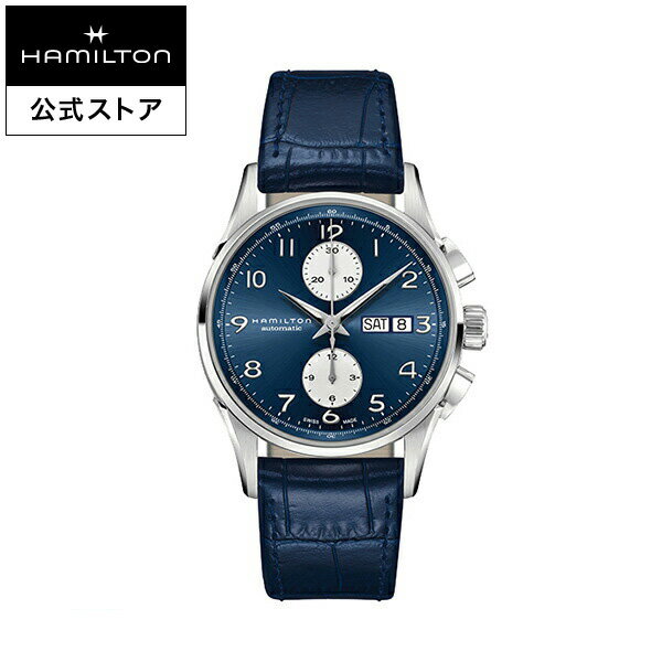 ハミルトン 公式 腕時計 HAMILTON Jazzmaster Maestro ジャズマスター マエストロ オートマティック 自動巻き 41.00MM レザーベルト ブルー × ブルー H32576641 メンズ腕時計 男性 正規品 ブランド ビジネス シンプル