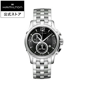 ハミルトン 公式 腕時計 HAMILTON Jazzmaster Chrono Quartz ジャズマスター クロノ クオーツ クオーツ クォーツ 42.00MM ステンレススチールブレス ブラック × シルバー H32612135 メンズ腕時計 男性 正規品 ブランド ビジネス シンプル