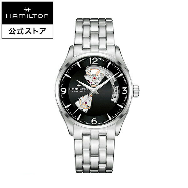 ハミルトン 腕時計 ハミルトン 公式 腕時計 HAMILTON Jazzmaster Open Heart ジャズマスター オープンハート オートマティック 自動巻き 42.00MM ステンレススチールブレス ブラック × シルバー H32705131 メンズ腕時計 男性 正規品 ブランド ビジネス シンプル