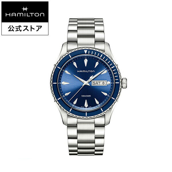 ハミルトン 公式 腕時計 HAMILTON Jazzmaster Seaview Day Date ジャズマスター シービュー デイデイト クオーツ クォーツ 42.00MM ステンレススチールブレス ブルー × シルバー H37551141 メンズ腕時計 男性 正規品 ブランド ビジネス シンプル