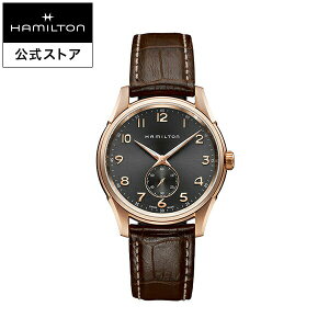 ハミルトン 公式 腕時計 HAMILTON Jazzmaster Thinline Small Second ジャズマスター シンライン スモールセコンド クオーツ クォーツ 40.00MM レザーベルト ブラック × ブラウン H38441583 メンズ腕時計 男性 正規品 ブランド