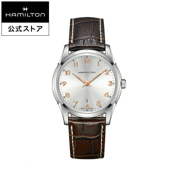 ハミルトン 公式 腕時計 HAMILTON Jazzmaster Thinline ジャズマスター シンライン クオーツ クォーツ 42.00MM レザーベルト ホワイト × ブラウン H38511513 メンズ腕時計 男性 正規品 ブランド ビジネス シンプル