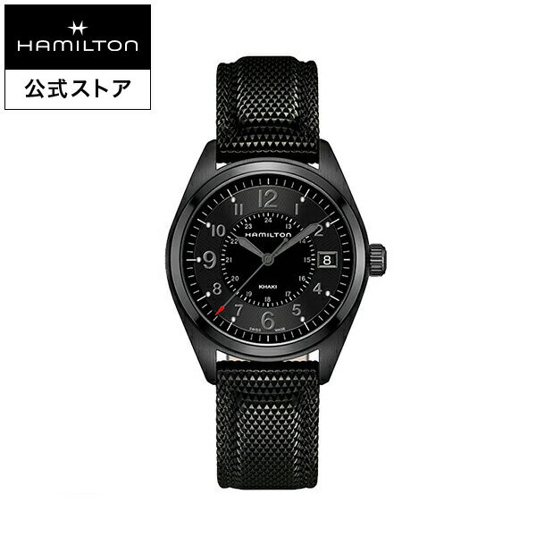 楽天ハミルトン公式オンラインストアハミルトン 公式 腕時計 HAMILTON Khaki Field カーキ フィールド クオーツ クォーツ 40.00MM ラバーベルト ブラック × ブラック H68401735 メンズ腕時計 男性 正規品 ブランド アウトドア