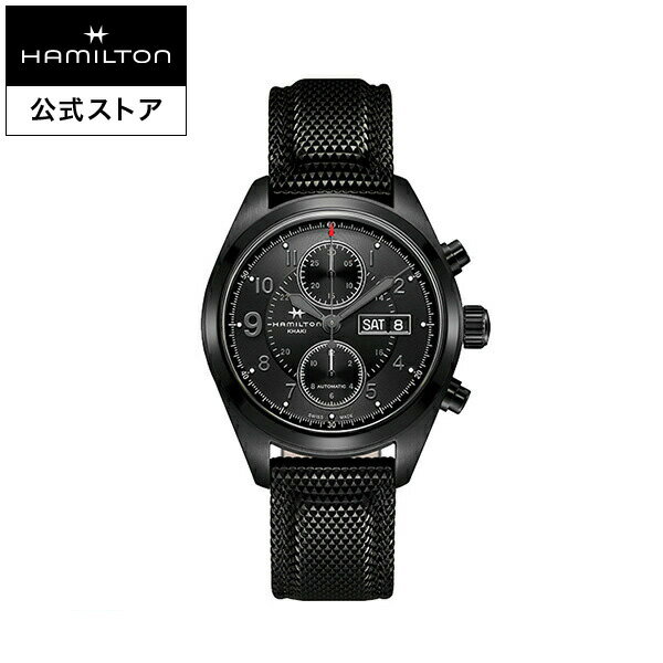 アウトドア腕時計 メンズ ハミルトン 公式 腕時計 HAMILTON Khaki Field カーキ フィールド オートマティック 自動巻き 42.00MM ラバーベルト ブラック × ブラック H71626735 メンズ腕時計 男性 正規品 ブランド アウトドア