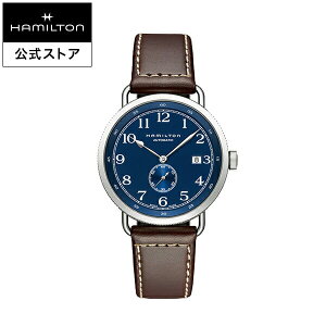 ハミルトン 公式 腕時計 HAMILTON Khaki Navy Khaki Navy カーキ ネイビー パイオニア スモールセコンド オートマティック 自動巻き 40.00MM レザーベルト ブルー × ブラウン H78455543 メンズ腕時計 男性 正規品 ブランド 防水