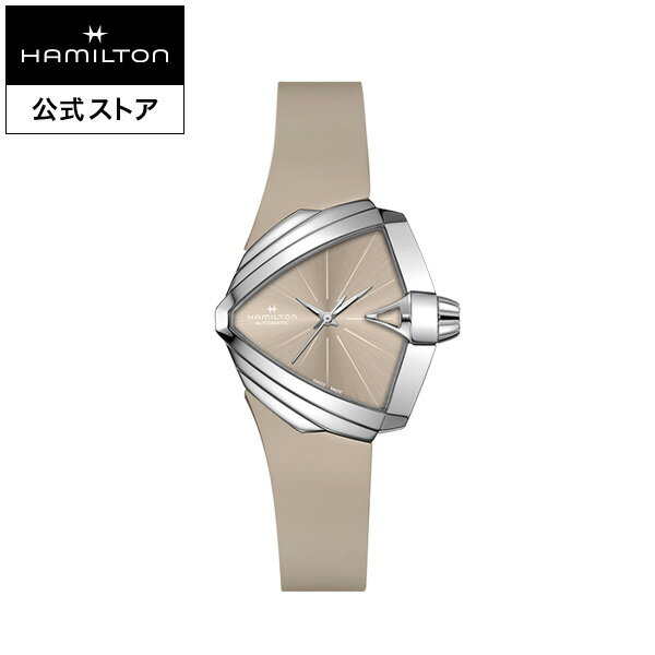 ハミルトン ベンチュラ 腕時計（レディース） ハミルトン 公式 腕時計 HAMILTON Ventura ベンチュラ S オート 自動巻 34,5MM x 38MM ラバーベルト ブラウン × ブラウン H24105370 メンズ腕時計 レディース腕時計 男性 女性 正規品 ブランド