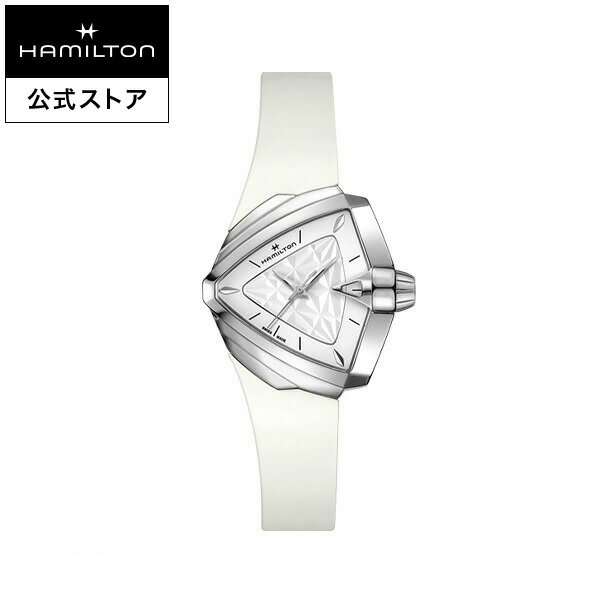ハミルトン ベンチュラ 腕時計（レディース） ハミルトン 公式 腕時計 HAMILTON Ventura ベンチュラ クオーツ クォーツ 34,5MM x 38MM ラバーベルト ホワイト × ホワイト H24251310 レディース腕時計 女性 正規品 ブランド
