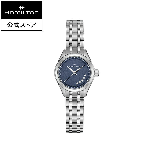 ダットソン ハミルトン 公式 腕時計 HAMILTON Jazzmaster Lady quartz ジャズマスター レディ クオーツ クォーツ 26.00MM ステンレススチールブレス ブルー × シルバー H32111140 レディース腕時計 女性 正規品 ブランド ダイヤモンド