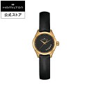 ハミルトン 公式 腕時計 HAMILTON Jazzmaster Lady quartz ジャズマスター レディ クオーツ クォーツ 26.00MM サテンベルト ブラック ×..