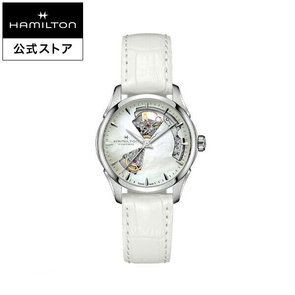 楽天市場 ハミルトン 公式 腕時計 Hamilton Jazzmaster Open Heart Lady ジャズマスター オープンハート レディ オートマティック 自動巻き 36 00mm レザーベルト マザーオブパール ホワイト H レディース腕時計 女性 正規品 ブランド ハミルトン公式