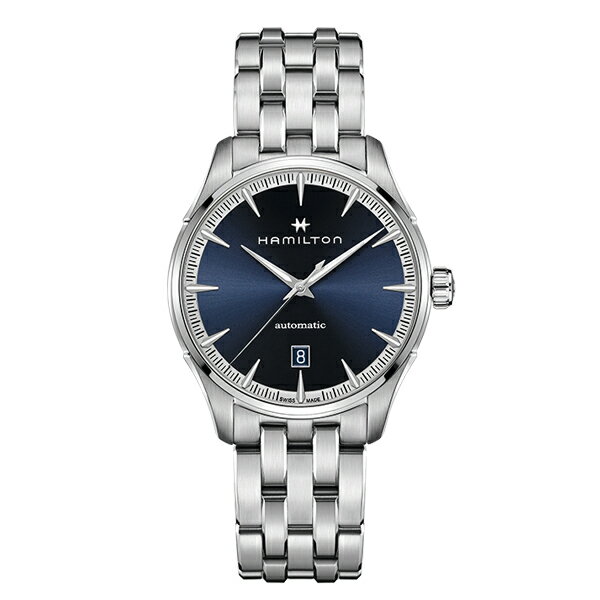 ハミルトン 公式 腕時計 HAMILTON Jazzmaster ジャズマスター ジェント オートマティック 自動巻き 40.00MM ステンレススチールブレス ブルー × シルバー H32475140 メンズ腕時計 男性 正規品 ブランド ビジネス シンプル
