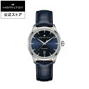 ハミルトン 公式 腕時計 HAMILTON Jazzmaster ジャズマスター ジェント オートマティック 自動巻き 40.00MM レザーベルト ブルー × ブルー H32475640 メンズ腕時計 男性 正規品 ブランド ビジネス シンプル その1