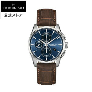 ハミルトン 公式 腕時計 HAMILTON Jazzmaster ジャズマスター オートマティック 自動巻き 42.00MM レザーベルト ブルー × ブラウン H32586541 メンズ腕時計 男性 正規品 ブランド ビジネス シンプル