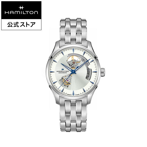 ハミルトン 公式 腕時計 HAMILTON Jazzmaster Open Heart ジャズマスター オープンハート オートマティック 自動巻き 40.00MM ステンレススチールブレス シルバー × シルバー H32675150 メンズ腕時計 男性 正規品 ブランド ビジネス シンプル