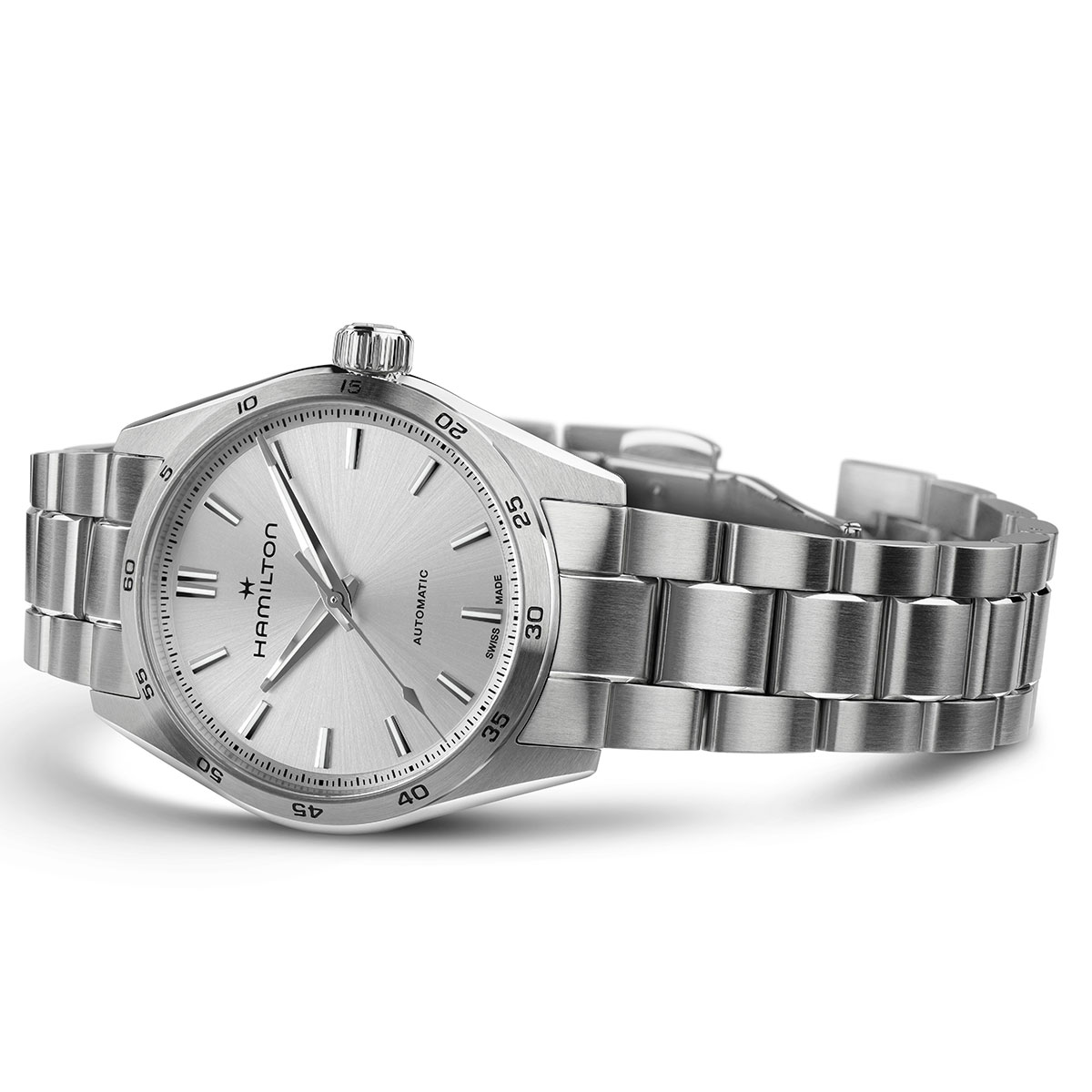 ハミルトン 公式 腕時計 HAMILTON Jazzmaster Performer Auto ジャズマスター パフォーマー オートマティック 自動巻き 34.00MM ステンレススチールブレス シルバー × シルバー H36105150 ユニセックス 男性 女性 正規品 ブランド ビジネス