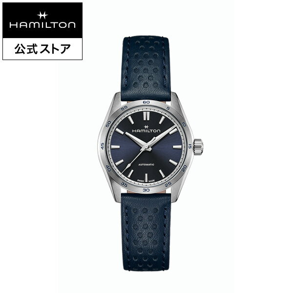 ダットソン ハミルトン 公式 腕時計 HAMILTON Jazzmaster Performer Auto ジャズマスター パフォーマー オートマティック 自動巻き 34.00MM レザーベルト ブルー × ブルー H36115640 ユニセックス メンズ腕時計 レディース腕時計 男性 女性 正規品 ブランド ビジネス