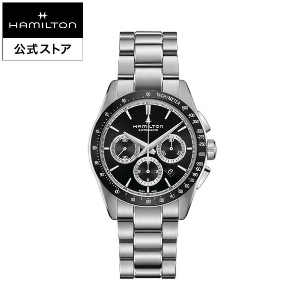 ハミルトン 腕時計 ハミルトン 公式 腕時計 HAMILTON Jazzmaster Performer Chronograph ジャズマスター パフォーマー クロノグラフ オートマティック 自動巻き 42.00MM ステンレススチールブレス ブラック × シルバー H36606130 メンズ腕時計 男性 正規品 ブランド ビジネス