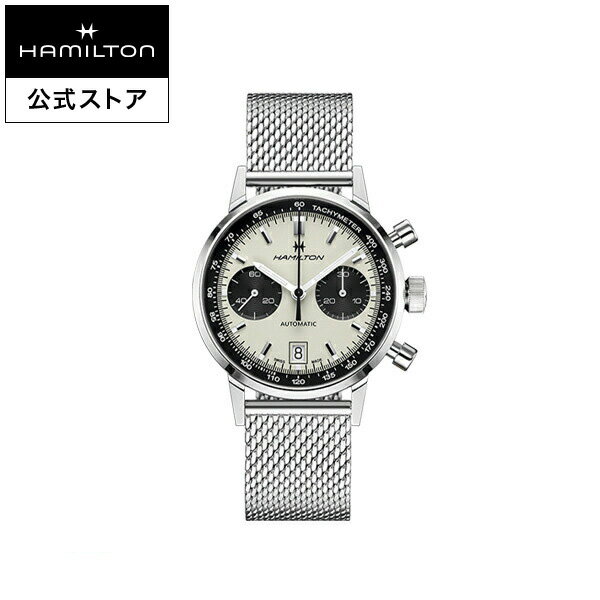 ハミルトン 腕時計 ハミルトン 公式 腕時計 HAMILTON American Classic Intra-Matic アメリカンクラシック イントラマティック オートクロノ 自動巻き 40.00MM ステンレススチールブレス ホワイト × シルバー H38416111 メンズ腕時計 男性 正規品