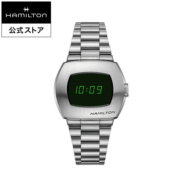 ハミルトン 腕時計 ハミルトン 公式 腕時計 HAMILTON American Classic PSR アメリカンクラシック PSR デジタル クオーツ クォーツ 40.80MM ステンレススチールブレス ブラック × シルバー H52414131 メンズ腕時計 男性 正規品 ブランド ビジネス シンプル