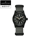 ハミルトン 公式 腕時計 HAMILTON Khaki Field カーキ フィールド メカニカル 機械式 手巻き 38.00MM テキスタイルベルト ブラック × グレー H69409930 メンズ腕時計 男性 正規品 ブランド アウトドア ビジネス その1