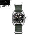 ハミルトン 公式 腕時計 HAMILTON Khaki Aviation Khaki Pilot カーキ アビエーション パイオニア メカニカル 機械式 手巻き 36.00MM テキスタイルベルト ブラック × グレー H76419931 メンズ腕時計 男性 正規品 航空時計 パイロットウォッチ ビジネス NATO