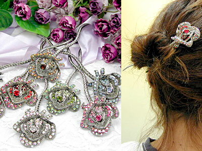 【かんざし】アンティークローズ