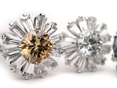 【追跡可能メール便 送料無料】【U字ピンM(75mm)】ジルコニア ハルジオン[ かんざし クリスタル 大粒 花 フラワー きらきら 大人 キュート 結婚式 ヘ...