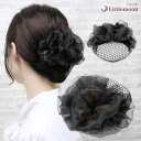 追跡可能メール便 送料無料【バレッタ】ラディカル[シニョンネット バレッタ ヘアアクセ フォーマル 冠婚葬祭 シック 上品 黒 シニョンバレッタ 光沢感 アレン...