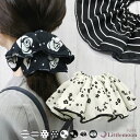 追跡可能メール便送料無料【シュシュ】エレクシオン[シュシュ モノトーン 大ぶりシュシュ ヘアアクセ ビッグシュシュ シンプル 揺れ 上品 ボーダー ドット おし...