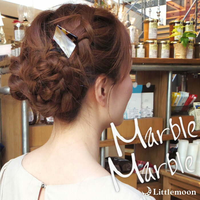 【追跡可能メール便 送料無料】対応かんざし べっ甲 【Marble Marble かんざし】ロマーヌ[簪 べっ甲風 アニマル柄 アセテート アセチ ヘッドアクセ...
