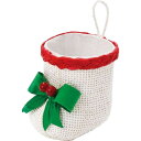 ブーツ クリスマスオーナメント幅6.2cm×奥行7.5cm×高さ7.5cm