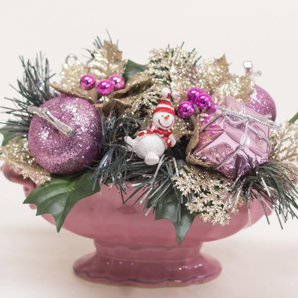 クリスマス フラワーアレンジアートフラワーアレンジ造花