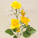 ローズ カスミ草造花 花材 資材花径4cm×長さ54cm