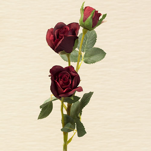ローズ 薔薇 レッド造花 花材 資材花径5cm×長さ48cm bara6718wi