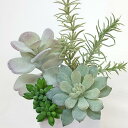 楽天花と緑のはなここ多肉植物フラワーアレンジ造花 フラワーアレンジメント 高さ約18cm hc1581