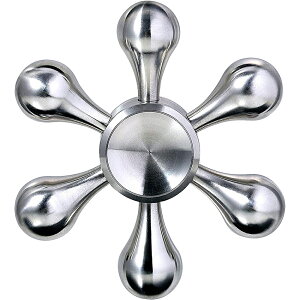 【買い物マラソンクーポン活用中】【あす楽＋ポイント発行中】新型DIY ハンドスピナー 水道 Hand Spinner ストレス解消 6枚翼リムーバブル 高速回転 指 スピナー フォーカス玩具【3分以上スピン/ステンレス/焦り緩和などに役立つ】大人子供に適用