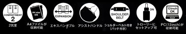 エースジーン ビジネスバッグ ブリーフケース メンズ A4対応 2way ショルダー付き 超軽量 ACEGENE FLEX LITE FIT 54559 あす楽対応 男性 プレゼント ギフトラッピング無料 正規品