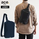 ace.GENE ショルダーバッグ 62883 ハンスリー 斜め掛け ワンショルダー ボディバッグ ビジネス ビジネスバッグ 通勤 通学 自転車 撥水 旅行 出...