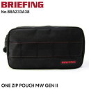 ブリーフィング クラッチバッグ メンズ BRIEFING ポーチ BRA233A38 ONE ZIP POUCH MW GENII ワンジップポーチ モバイルポーチ セカンドバッグ レジャー 普段使い スポーツ 丈夫 軽量 軽い 普段使い 旅行 トラベル バッグインバッグ ブランド メンズ レディース ユニセックス プレゼント 正規品 ブリーフィング